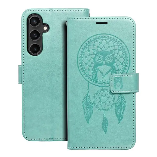 Flipové pouzdro MEZZO Book case pro Samsung Galaxy S23 FE, dreamcatcher green