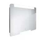 Nimco Zrcadla - Zrcadlo s LED osvětlením, 90x70 cm, dotykový senzor, hliník ZP 22019V