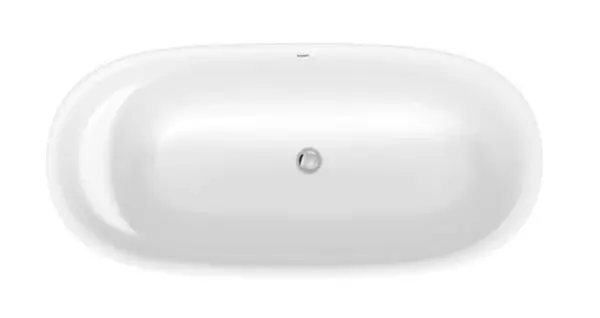 Duravit Cape Cod - Volně stojící vana, 165x78 cm, DuraSolid, ClickClack, bílá 700459000000000