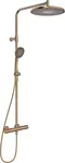 Hansa Aurelia - Sprchový set s termostatem, průměr 30 cm, 3 proudy, broušený bronz 4719910381