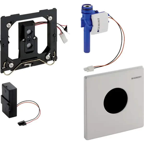 Geberit Splachovací systémy - Elektronické ovládání splachování pisoárů typ Mambo, bateriové napájení, kartáčovaná nerez ocel 116.033.FW.1