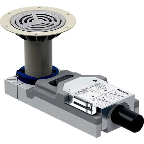 Geberit Příslušenství - Sprchová podlahová vpusť, pro výšku mazaniny u vpusti 9-11 cm 154.057.00.1