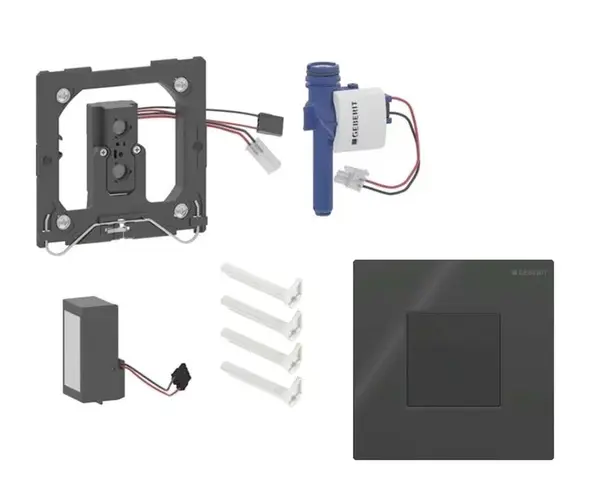 Geberit - Elektronické ovládání splachování pisoárů typ 01, síťové napájení, Bluetooth, černá 116.093.DW.1