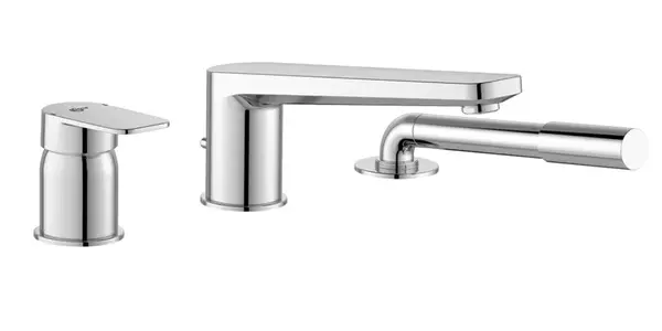 Ideal Standard Tonic II - Baterie na okraj vany, 3-otvorová instalace, chrom A6348AA