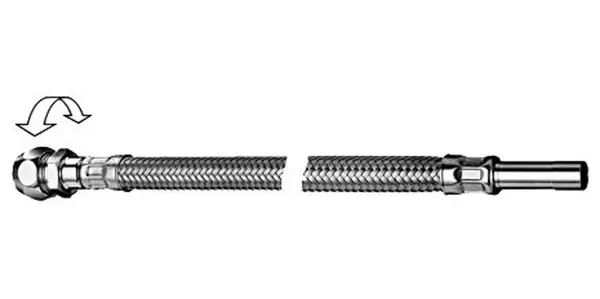 Schell Clean-Flex S - Pružné flexi-hadičky, chrom 103070699