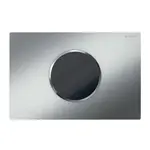 Geberit Sigma10 - Elektronické ovládání splachování, bateriové napájení, kartáčovaná/leštěná nerez 115.908.SN.6
