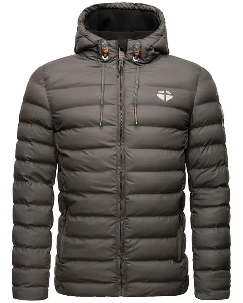 STONE HARBOUR Zimná bunda 'Zaharoo'  antracitová / biela