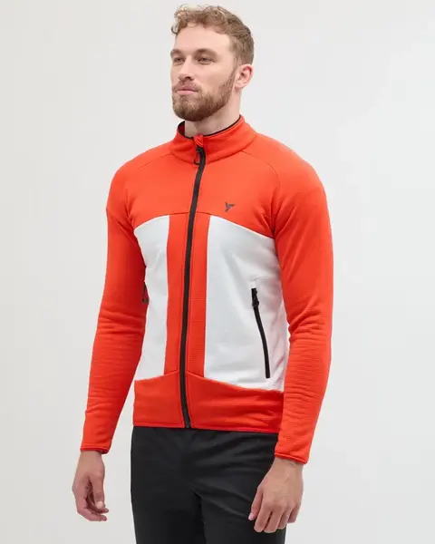 Pánská mikina silvini valdaoro červená/šedá m