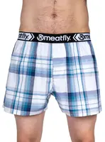 Meatfly pánské boxerky Gigi Double Pack White Red / Blue | Bílá | Velikost XXL