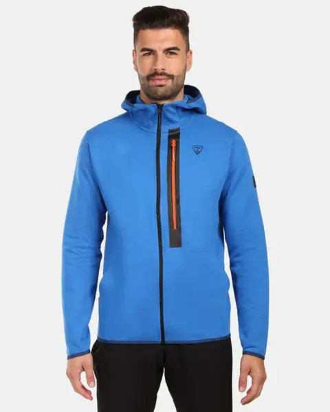 Pánská bavlněná mikina s kapucí pro aktivní styl kilpi okampos-m modrá xxl