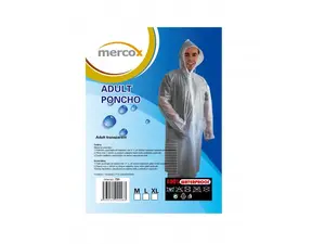 Celorozepínací pláštěnka mercox transparentní l