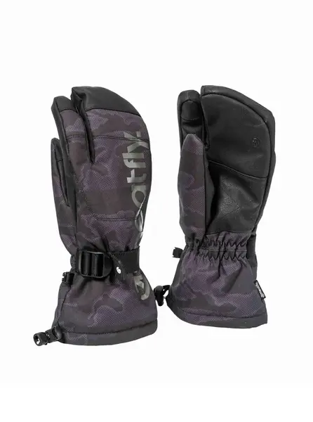 Meatfly pánské rukavice Limp Morph Black | Černá | Velikost XL