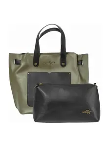 Meatfly kabelka Alma Olive | Zelená | Objem 13 L