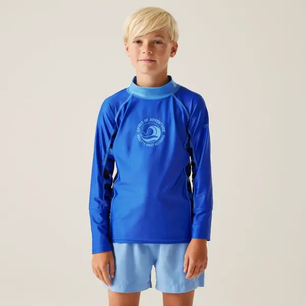 Dětské koupací tričko regatta hoku ii modrá 98-104