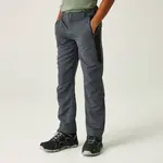 Dětské kalhoty regatta sorcer vi šedá/černá 110-116