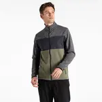 Pánská fleecová mikina dare2b venture šedá/zelená l