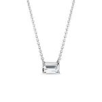 Náhrdelník z bílého zlata s lab grown diamantem KLENOTA