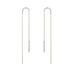 Visiace diamantové náušnice tyčinky zo zlata KLENOTA