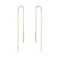 Visiace diamantové náušnice tyčinky zo zlata KLENOTA