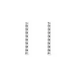 Diamantové náušnice tyčinky z bílého zlata KLENOTA