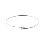Flexi náramek s diamanty v bílém 14k zlatě KLENOTA