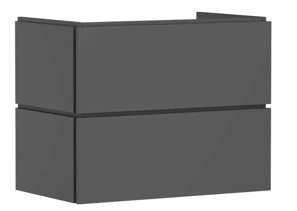 Hansgrohe Xilesa E - Umývadlová skrinka, 62x78x47 cm, 2 zásuvky, matná sivá 54296760