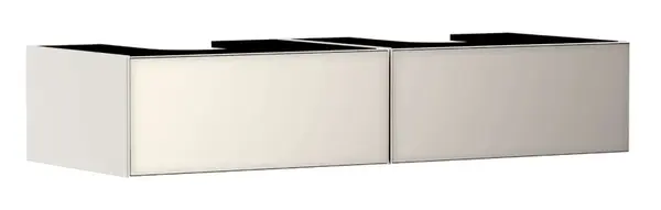 Hansgrohe Xevolos E - Umývadlová skrinka, 28x137x55 cm, 2 zásuvky, matná béžová/metalická béžová 54317790