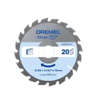DREMEL - Pílový kotúč CS500 na drevo, 85x15 mm, 20 zubov 2608846431