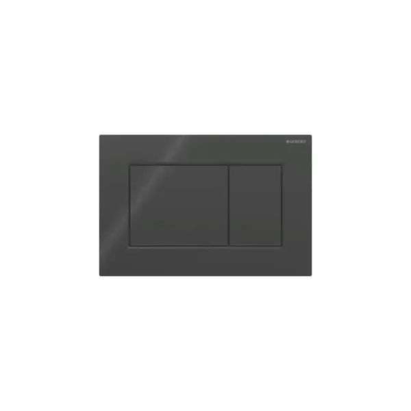 Geberit Sigma01 - Ovládanie splachovania, lesklá čierna 115.660.DW.1