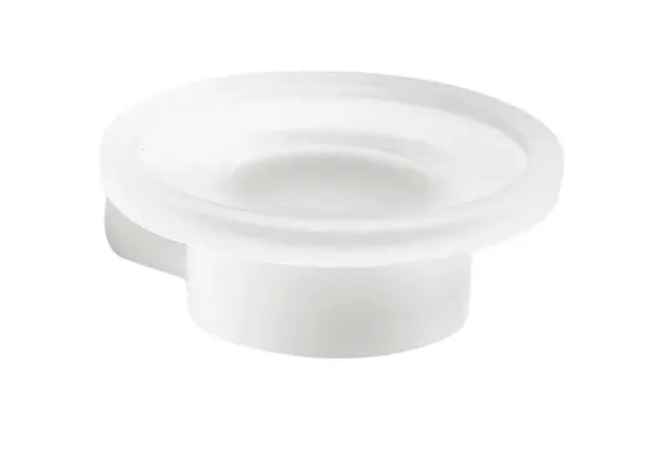 Sapho Gedy Pirenei - Mydlovnička s držiakom, biela mat/sklo satin PI1102