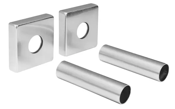 Sapho Príslušenstvo - Krycia rozeta hranatá, brúsená nerezová CP812