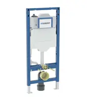 Geberit Duofix - Předstěnová instalace pro závěsné WC, se splachovací nádržkou Sigma 12 cm, s hygienickým proplachem, výška 1,2 m 111.058.00.2