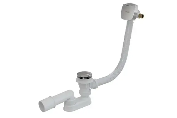 Ravak Odtokové systémy - Vaňová odtoková a prepadová súprava s napúšťaním, ClickClack, dĺžka 570 mm, chróm X01440