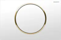 Geberit Sigma10 - Ovládacie tlačidlo splachovania, biela/pozlátená 115.758.KK.5