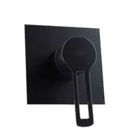 Paffoni Ringo - Sprchová batéria pod omietku s telesom, 1 výstup, matná čierna RIN010NO/M