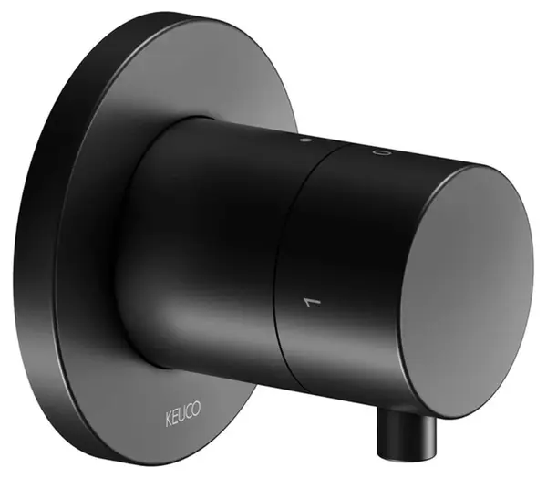 Keuco IXMO - Ventil pod omítku pro 2 spotřebiče, matná černá 59557371001