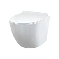 Alcadrain Keramika - Závesné WC s doskou Slim, SoftClose, Rimless, biela WC SOLID