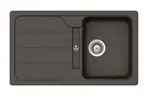 SCHOCK Formhaus - Granitový drez, 86x50 cm, s ovládaním odtoku, Asphalt FOMD100AGAS