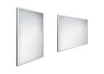 Nimco Zrkadlá - Zrkadlo s LED osvetlením, 50x70 cm, hliník ZP 13001