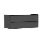 Hansgrohe Xelu Q - Umyvadlová skříňka, 50x118x55 cm, 2 zásuvky, matná šedá/matná černá 54083670