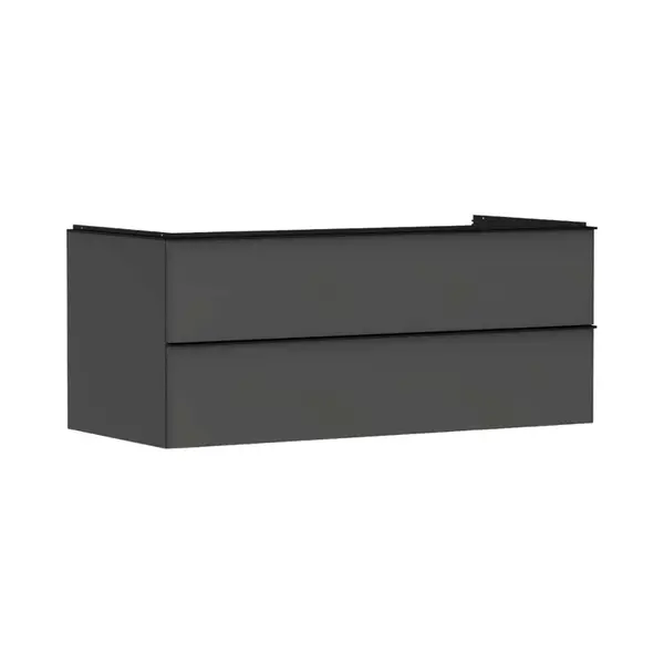 Hansgrohe Xelu Q - Umyvadlová skříňka, 50x118x55 cm, 2 zásuvky, matná šedá/matná černá 54083670