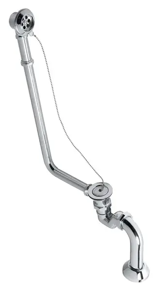 Polysan Príslušenstvo - Vaňová súprava na vonkajšiu inštaláciu, retiazka, vrátane sifónu, chróm 71687