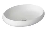 Sapho Thin - Umyvadlo na desku 60x40 cm, bez přepadu, bez otvoru pro baterii, matná bílá WN213
