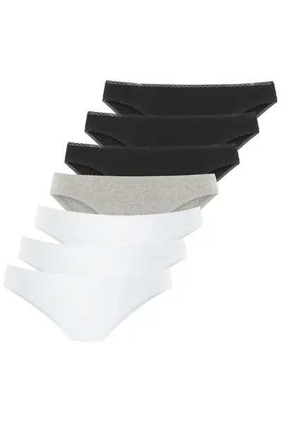 VIVANCE Nohavičky  sivá melírovaná / čierna / biela