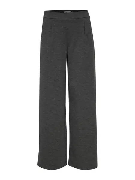 ICHI Plisované nohavice 'IHKate'  tmavosivá