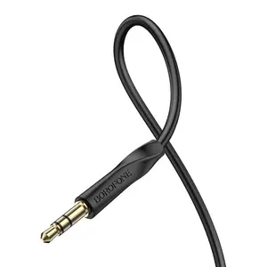 Borofone BL16 kabel, 3,5 mm jack na 3,5 mm jack, 1 m, černý