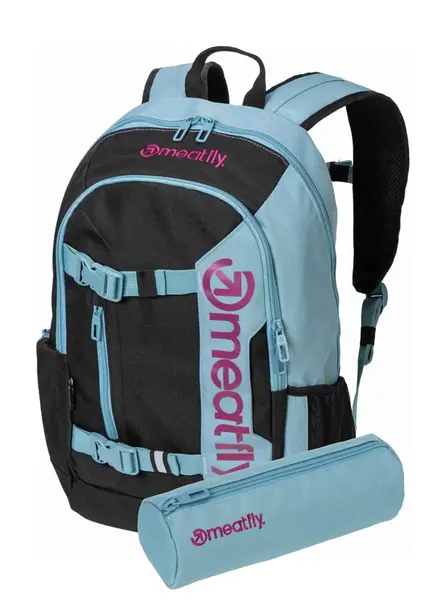 Meatfly batoh Basejumper Aqua / Pink 22 L + PENÁL ZDARMA | Růžová | Objem 22 L