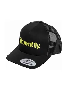 Meatfly kšiltovka MF Logo Trucker Lime / Black | Černá | Velikost One Size