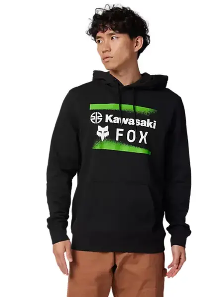 Fox pánská mikina X Kawi Fleece Po Black | Černá | Velikost M