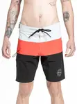Meatfly pánské plavky Mitch Boardshorts 21" Red Orange / Black | Červená | Velikost M